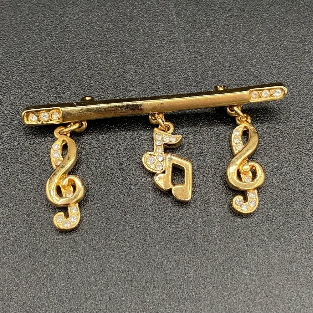 Musical Note Bar Brooch